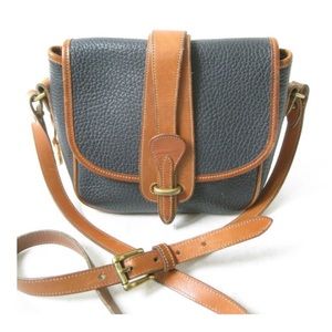 Vintage Dooney & Bourke Saddle Bag Crossbody Purse